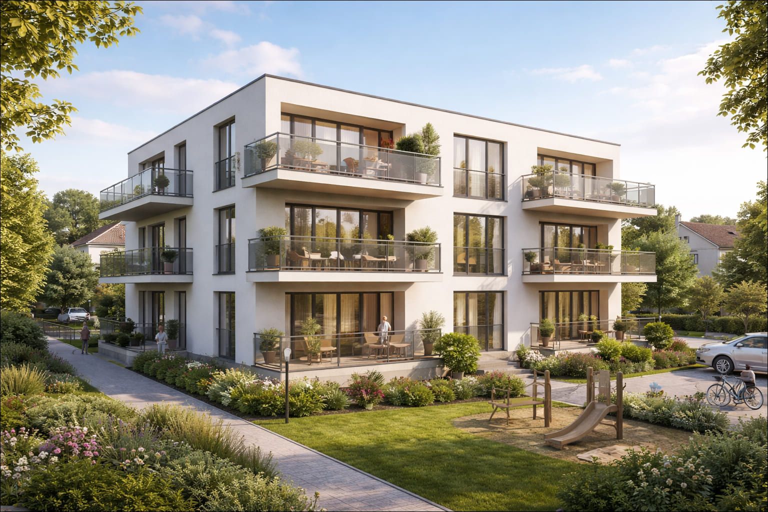 Interaktiver Belegungsplan – Wohnungsübersicht mit Status frei, reserviert, verkauft