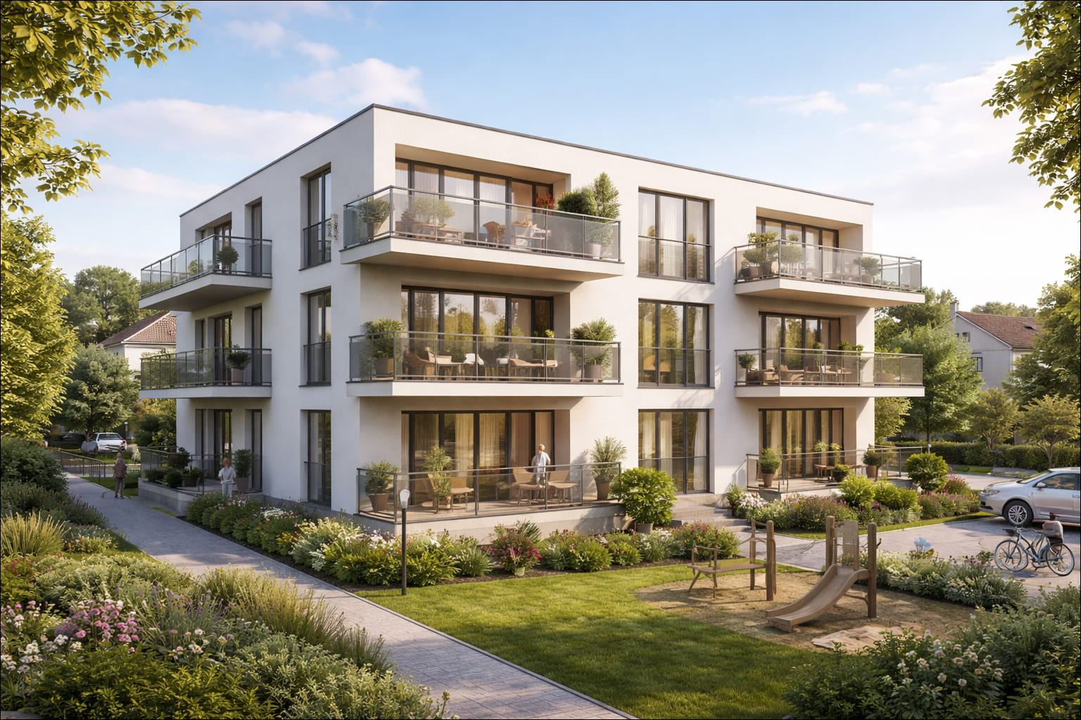 3D Rendering Residenz Parkblick